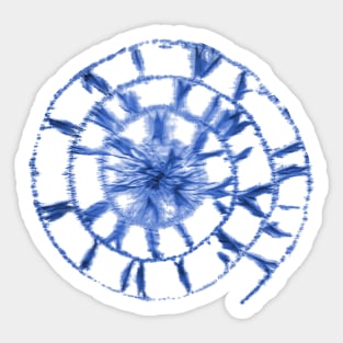 Shibori indigo pattern Sticker